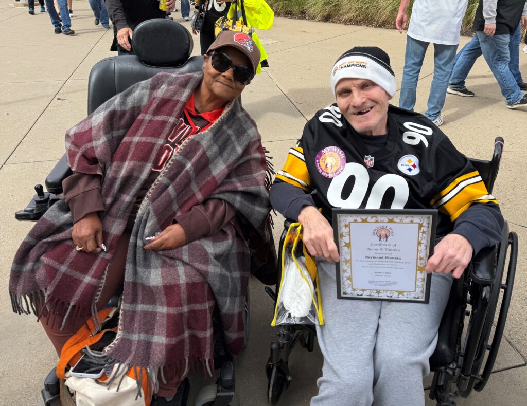 Lifelong Steelers fan gets to see them play!